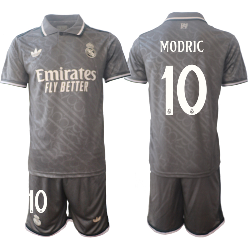 Men 2024-2025 Club Real Madrid away Grey #10 Soccer Jersey